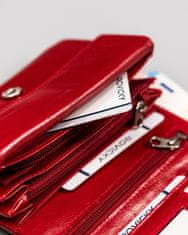 Rovicky Dámská kožená peněženka se zapínáním na patentky