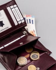 Rovicky Dámská kožená peněženka s ozdobným zapínáním