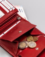 Rovicky Dámská kožená peněženka s ozdobným zapínáním
