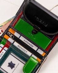 4U Cavaldi Střední dámská kožená peněženka na patentku