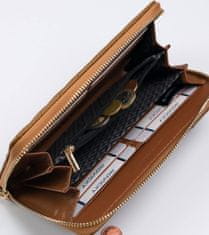 Lulu Castagnette Velká, prošívaná dámská peněženka ve stylu penál