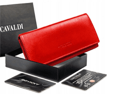 4U Cavaldi Dámská kožená peněženka v horizontální orientaci na patentku