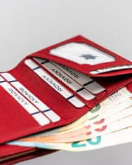 MILANO DESIGN Malá dámská peněženka s háčkem a patentkou