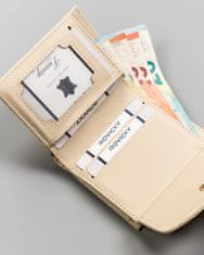 MILANO DESIGN Malá dámská peněženka s háčkem a patentkou