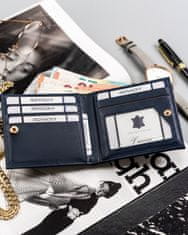 MILANO DESIGN Elegantní, malá dámská peněženka se zapínáním a patentkou
