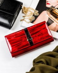 4U Cavaldi Dámská kožená peněženka s ozdobným páskem