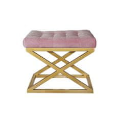 Atelier Del Sofa Taburet Capraz - Golden, Pink, Zlatá, Růžová