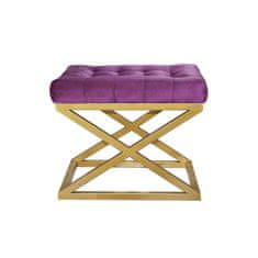 Atelier Del Sofa Taburet Capraz - Gold,
Purple, Zlatá, Purpurová