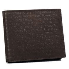 FOREVER YOUNG Kožená peněženka zdobená monogramem