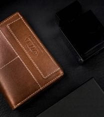 Always Wild Velká, vertikální kožená peněženka s RFID systémem