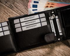 Rovicky Elegantní pánská peněženka s RFID Protect anti-skimming systémem