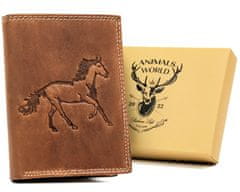 Always Wild Velká, vertikální pánská peněženka z přírodní kůže