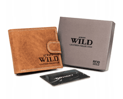 Always Wild Pánská kožená peněženka na patentku