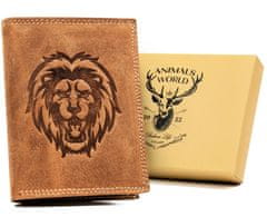 Always Wild Velká, vertikální pánská peněženka z přírodní kůže