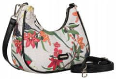 David Jones Dámská messenger taška z ekokůže s květinovým vzorem