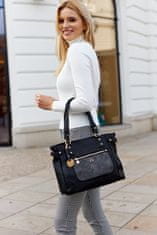 Lulu Castagnette Dámská nákupní taška s páskem a kroužkem na klíče