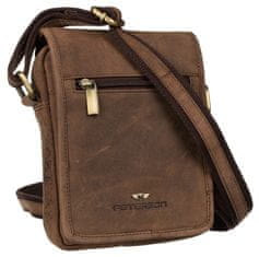 Peterson Klasická kožená pánská taška s kapsami