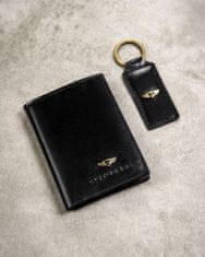 Peterson Dárková sada: elegantní kožená peněženka, pouzdro na karty a klíčenka