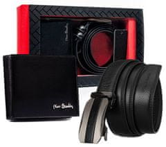 Pierre Cardin Dárková sada: kožená peněženka a pánský pásek s automatickou přezkou
