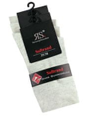 dámské hladké bavlněné jednobarevné ponožky s jemným svěrem 13311 3pack, 35-38
