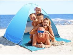 Verk 14417 Samorozkládací stan UV plážový 160 x 140 x 110 cm modrá