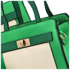 Maria C. Luxusní sada: Kabelka přes rameno, kabelka do ruky a peněženka Gavrila, zelená