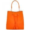 Luxusní kabelka přes rameno Tossy, oranžová