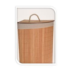 EXCELLENT Koš na prádlo rohový bambus 35 x 35 x 60 cm KO-HX9100550