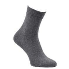 Zdravé Ponožky dámské jednobarevné bavlněné ponožky s jemným svěrem 61104 3pack, 35-38