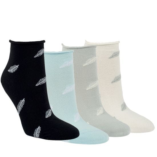 RS dámské bavlněné ruličkové vzorované ponožky 1528824 4pack