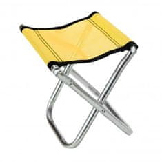 Vergionic 0629 Skládací turistická stolička, nosnost 100 kg žlutá