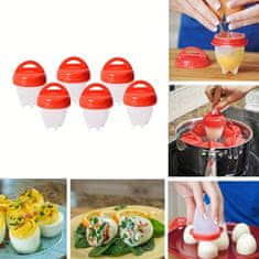 HOME & MARKER® Pohárky na vaření vajec, Silikonové Formy na vaření vajec, 6 ks | BOILCUP