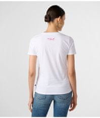 Karl Lagerfeld Dámské tričko CONTRAST bílé M