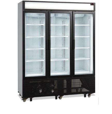 Tefcold Třídveřová chladicí skříň s prosklenými dveřmi FSC 1600H-P