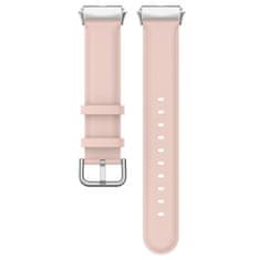 BStrap Leather řemínek na Xiaomi Redmi Watch 3 Active / Lite, sand pink