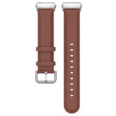 BStrap Leather řemínek na Xiaomi Redmi Watch 3 Active / Lite, brown