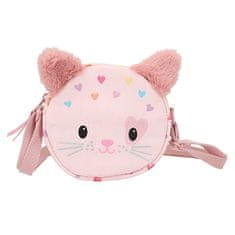 Princess Mimi Mini kabelka , Růžová s potiskem, motiv kočička
