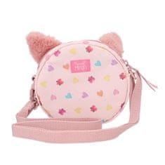 Princess Mimi Mini kabelka , Růžová s potiskem, motiv kočička
