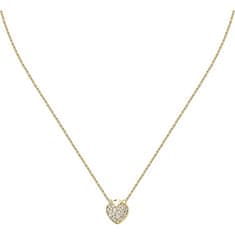 Morellato Něžný pozlacený náhrdelník Srdíčko s krystaly Istanti SAVZ13