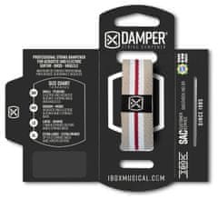 iBOX DKMD01 Damper medium - Polyester fabric tag - gray, white, red color