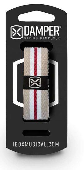 iBOX DKXL01 Damper extra large - Polyester fabric tag - gray, white, red color