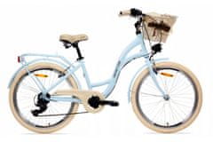 Goetze Mood dámské hliníkové jízdní kolo, kola 24”, výška do155cm, 6-rychlostní, modré