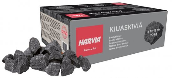 HARVIA Saunové kameny , vel. 10-15 cm, 20kg, šedé balení