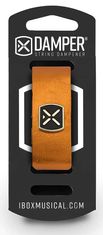 iBOX DMSM03 Damper small - Leather iron tag - metallic orange color