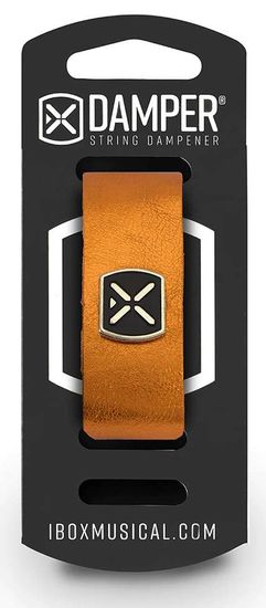 iBOX DMLG03 Damper large - Leather iron tag - metallic orange color