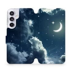 Mobiwear Knížkové flip pouzdro - Samsung Galaxy A55 5G - V145P Noční obloha s měsícem