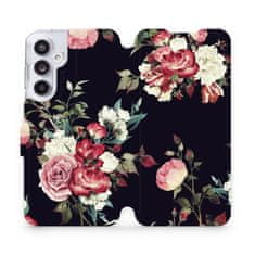 Mobiwear Knížkové flip pouzdro - Samsung Galaxy A55 5G - VD11P Růže na černé