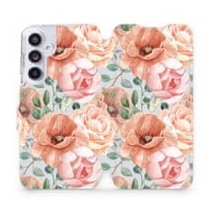 Mobiwear Knížkové flip pouzdro - Samsung Galaxy A55 5G - MP02S Pastelové květy