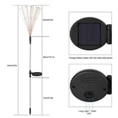 Netscroll Solární lampa (90 LED světel), SolarFireworkLamp