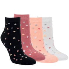 RS dámské bavlněné kotníkové vzorované ponožky 1528524 4pack, 39-42